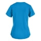 thumbnail image 2 of Pntutb Blusa de manga corta con cuello en V para mujer Uniforme de trabajo Blusa de bolsillo de color sólido Pntutb Pntutb-4177, 2 of 4
