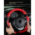 thumbnail image 4 of Funda para volante de coche Four Seasons General Motors mango universal hombre mujer la mayor parte del coche (negro+rojo-tamaño estándar), 4 of 4