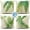 Green, variant on Green Outdoor Pillow Covers Leaf Plant Throw Pillow Case Outdoor Waterproof Tropical Garden Cushions 18x18 Inch Set of 4 Patio Furniture Pillows Decorative for Home Sofa Couch