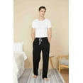 thumbnail image 5 of WORW Mens Pajama Pants, Soft Cotton Sleep Lounge Pants - Black, XX-Large, 5 of 6