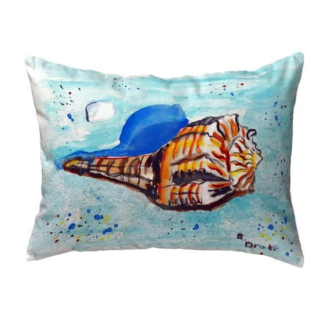 Betsy Drake KS533 11 x 14 in. Amber Shell Small No-Cord Pillow