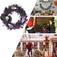 thumbnail image 5 of Halloween Wreath Gothic Wreath Skeleton Hand Design Roses Great For Holiday Parties Front Doors Wall Displays Halloween Solar Christmas Wreath Christmas Wreath with Stand for Front Door outside, 5 of 7
