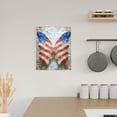 thumbnail image 6 of Sikiie Patriotic Butterfly Floral Print Canvas Decorative Hanging Painting, Anti-shrinkage Hanging Frame, Suitable for Home, Office Wall Decorations, 6 of 6