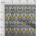 thumbnail image 1 of oneOone Georgette Viscose Fabric Diamond & Swirl Ikat Decor Fabric Printed BTY 42 Inch Wide, 1 of 4