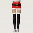 thumbnail image 5 of Christmas Leggings for Women Elastic High Waist Slim Fit Funny Santa Claus Print Tights Pants Workout Yoga Pants, 5 of 9