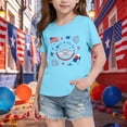 thumbnail image 6 of LYEAA 4th of July Shirt for Kids American Flag Tees Patriotic Red White Blue T Shirts Independence Day Short Sleeve Tops, 6 of 6