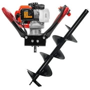 XtremepowerUS 55cc Gas Powered Auger Post Hole Digger With 6" Bit, EPA Approved 2 Stroke Motor, 3/4" Shaft
