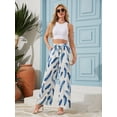 thumbnail image 5 of Usaibhir Wide Leg Pants for Women High Waisted Palazzo Pants Work Casual Flowy Tie Knot Trousers with Pockets S-XXL, 5 of 12