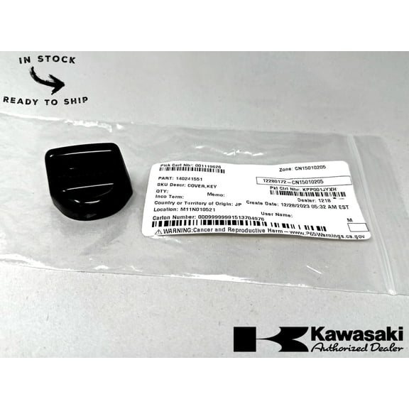 Kawasaki Genuine OEM Key Cover 14024-1551