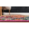 thumbnail image 4 of Unique Loom Jardin Collection Colorful, Vibrant, Abstract, Modern Area Rug, 6 0 x 6 0 Square, Multi/Blue, 4 of 6