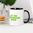 thumbnail image 4 of CafePress - Let The Shenanigans Begin Fre L Green Mugs - 11 oz Ceramic Mug - Novelty Coffee Tea Cup, 4 of 6
