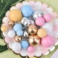 thumbnail image 2 of 20 Pieces Of Gold And Silver Ball Cake Top Birthday Party Cupcake Top Cake Decoration, 2 of 11