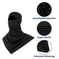 thumbnail image 3 of TOPTIE Balaclava for Men Women, Sun Protection Long Neck Covers, Full Face Mask for Cycling, Fishing, Helmet Liner-Black, 3 of 7