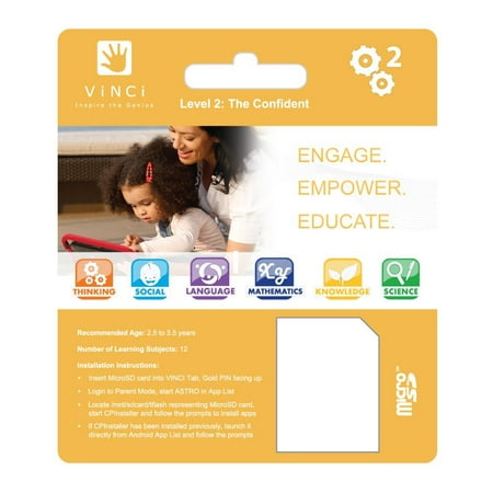 VINCI LC2000 SD CARD FOR VINCI TABLET THE CONFIDENT LEVEL2