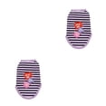 thumbnail image 2 of Methold chalecos a rayas para mascotas con letras 2Conjunto Violeta SG, 2 of 6