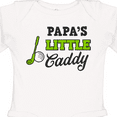 thumbnail image 4 of Inktastic Papa's Little Caddy with Golf Club and Ball Boys or Girls Long Sleeve Baby Bodysuit, 4 of 5