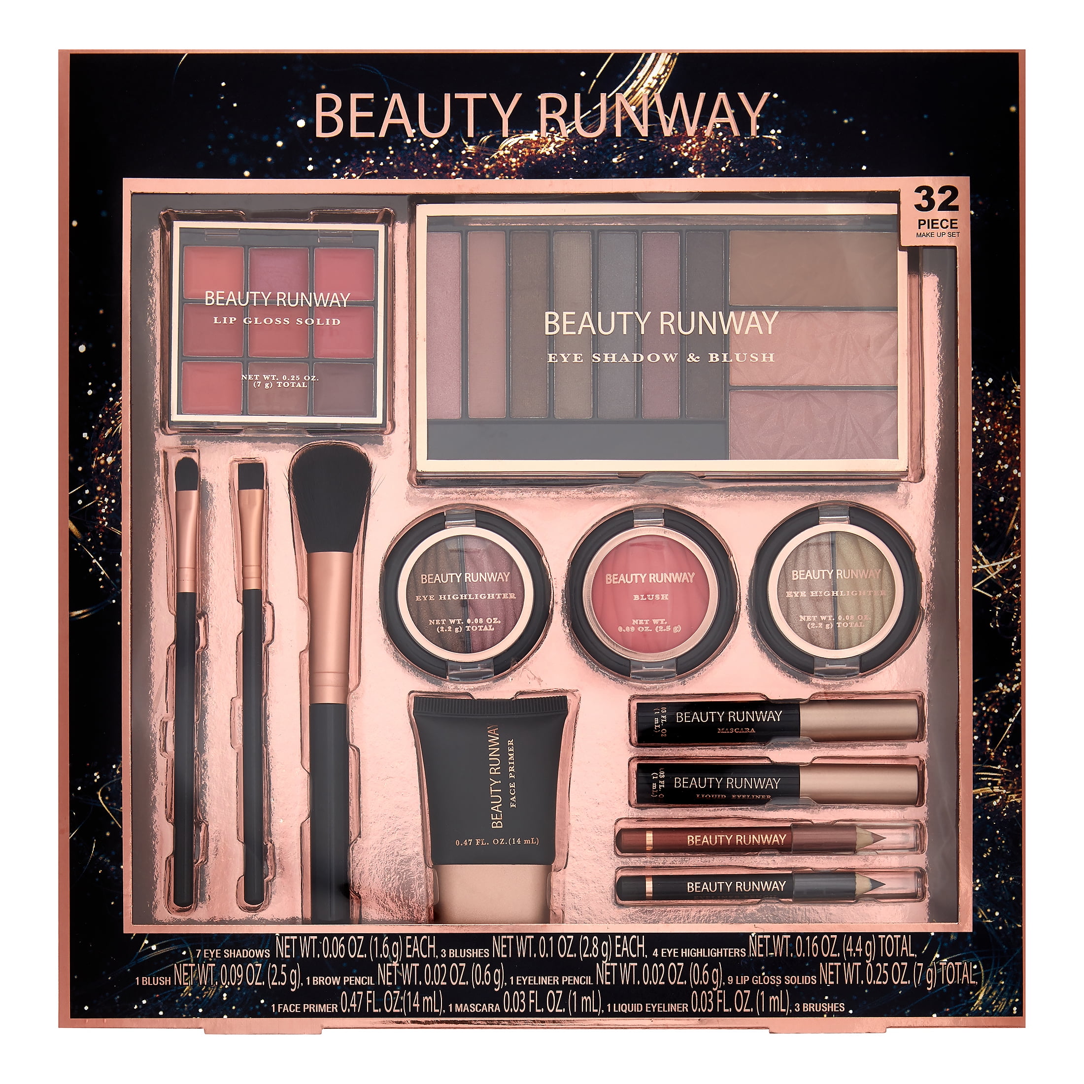 Beauty Runway 32 Piece Makeup Set, Sophisticated Spledor, $30 Value 