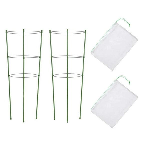 XunW Gardening Net Seedling Protection Cage Stents Plant Bracket Set Plastic 2Pcs Reenhouses Reusable Climbing Vine Rack