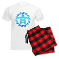 thumbnail image 6 of CafePress - Blue Tribal Turtle Sun Pajamas - Men's Light Loose Fit Cotton Pajama Set, 6 of 7