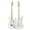 White, variant on 39 Inch Electric Guitar, Full Size Solid Body S-S-S Pickups 6 Strings Beginner Guitar Kit With Gig Bag, Strap, Tremolo Arm, Cable & Picks MS100 -Pink