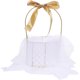 thumbnail image 2 of White Iron Decorative Basket for Home Storage and Display with Handles 10.2 Inches, 2 of 4