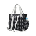 thumbnail image 2 of iPack Baby 13" Drop Front Diaper Bag Tote, Arrow Print | Gray, 2 of 9