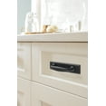 thumbnail image 2 of Amerock Maymont 3 inch (76mm) Center-to-Center Rectangle Matte Black Cabinet Pull Backplate, 2 of 7