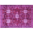 thumbnail image 1 of Ahgly Company Indoor Rectangle Persian Purple Traditional Area Rugs, 7' x 9', 1 of 4