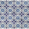 thumbnail image 4 of oneOone Cotton Poplin Twill White Fabric Floral & Tiles Moroccan Craft Projects Decor Fabric Printed By The Yard 56 Inch Wide, 4 of 4