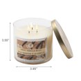 thumbnail image 3 of 14 Oz 3 Wick Jar Candle With Lid Sweet Vanilla Bliss - Set of 2, 3 of 4