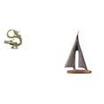 thumbnail image 1 of Escultura china de , estatua de resina de latón, adorno pequeño para escritorio, diseño artístico único, ideal para mesa de oficina, estantería,, 1 of 8
