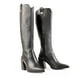 thumbnail image 3 of Botas Altas Negras De Tacón Grueso De Piel Para Dama Davenia, 3 of 5