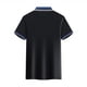 thumbnail image 5 of Tops Casuales de Negocios para Mujeres con Cuello de Solapa Y Mangas Cortas, Tela Transpirable Ligera para Oficina, Viajes Y Uso Diario, Top de Verano de Punto con Diseño de Tres Botones, 5 of 6