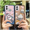 thumbnail image 4 of LYM-Phone Case For MOTO G Power 5G 2024, Dirt-resistant Anti-dust Back Cover Waterproof Protective Anti-knock Soft case Phone Protector Cartoon TPU Graffiti Full wrap Fashion Design Cute, 4 of 9