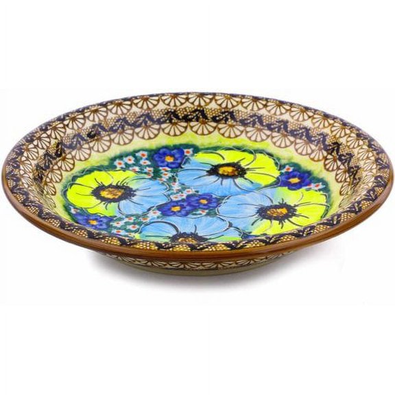 Polmedia 9'' Polish Pottery Pasta Bowl