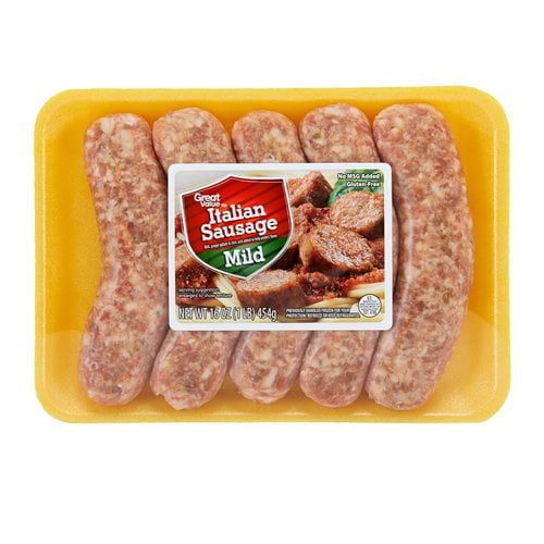Great Value Mild Italian Sausage, 1 lb