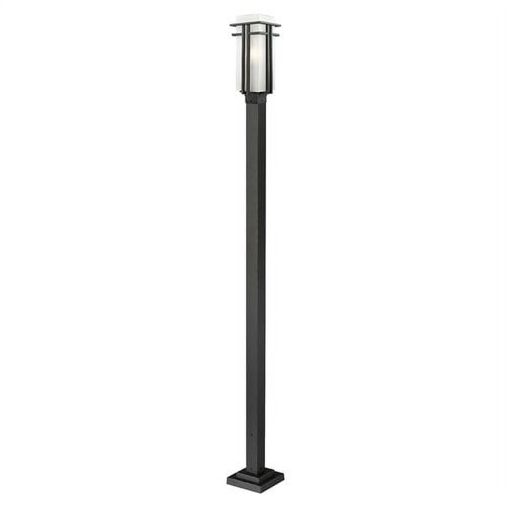 Z-Lite Abbey Outdoor Post Light in Black