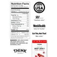 thumbnail image 4 of Think Jerky Sweet Chipotle Beef Jerky, Grass-Fed High Protein Beef Jerky, Gluten Free, No Antibiotics or Nitrates, Healthy Chef Crafted Recipe, Low Calorie and Low Fat - 2.2 oz Bags, 8 Pack, 4 of 7