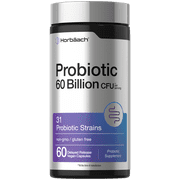 Probiotics for Women and Men | 60 Billion CFU | 60 Capsules | 31 Probiotic Strains with Prebiotic | by Horbäach