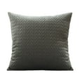 thumbnail image 2 of Leaf Quilted Embossed Pillowcase 17x17 Inch Double-Sided Solid Color with Zipper – Soft Polyester Cover for Sofa, Bed, Chair Decor in Multiple Colors, 2 of 6
