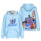 thumbnail image 1 of Pop cazadora para niña Demon Hunters Unisex Printed Anime Print Long-Sleeved Hooded Sweatshirt （Sky Blue）, 1 of 4