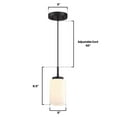 thumbnail image 3 of Westinghouse 6135400 Shamus 5" Wide Mini Pendant - Black, 3 of 5