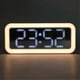 thumbnail image 1 of Reloj despertador con luz nocturna tipo espejo, reloj digital LED sencillo, reloj de mesita de noche para estudiantes con volumen alto, reloj de escritorio con temperatura B, 1 of 5