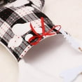 thumbnail image 6 of 20" Christmas Stockings Dogs Pets, Xmas Pet Stocking with Bone Shape Buffalo Plaid for Xmas Indoor Home Family Holiday Party Decor, 6 of 8