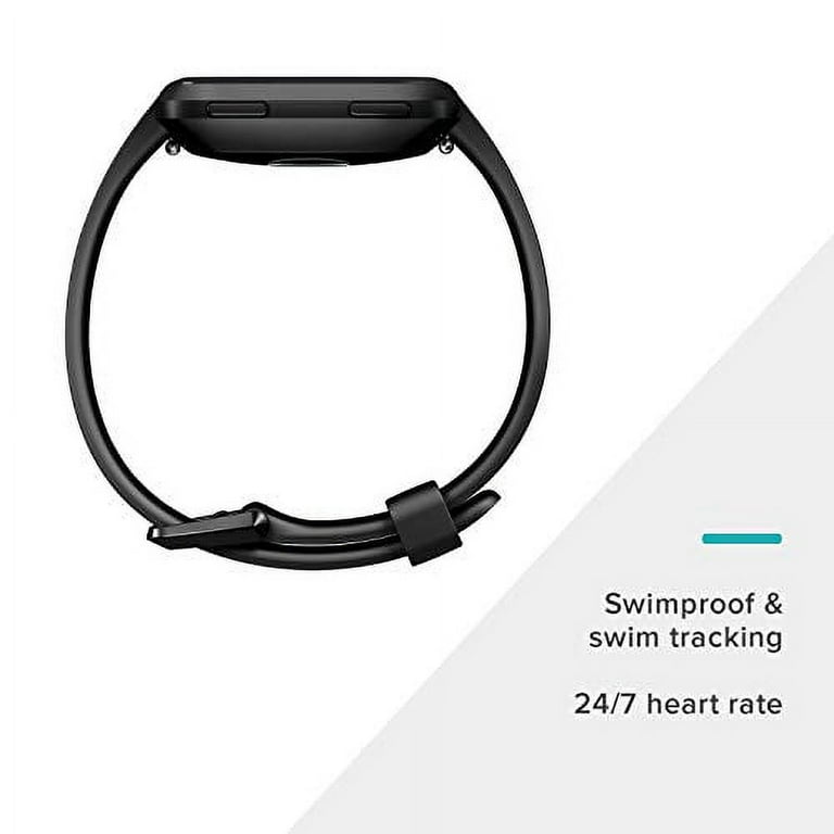 Fitbit Versa Smart Watch, Black/Black Aluminium, One Size (S & L Bands Included) Fitbit Versa Smart Watch, Black/Black Aluminium, One Size (S & L Bands Included)