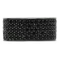 thumbnail image 3 of Men's Black Plated Micro-Pave Iced Out Cubic Zirconia Band Ring, Size 9.5, 3 of 7