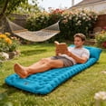 thumbnail image 5 of Step-On Self-Inflating Sleeping Pad With Built-In Foot Pump - Portable Camping Mattress 76x27x3.1in Waterproof Outdoor Nap Cushion For Backpacking Hiking Travel 4 Colors, 5 of 5