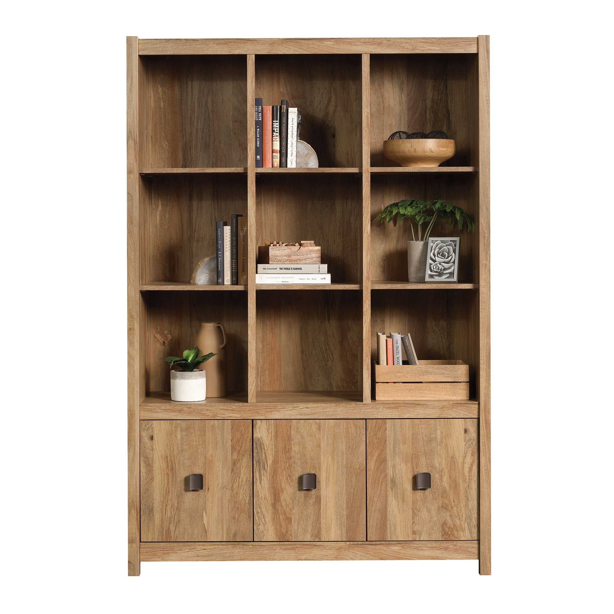 Sauder Cannery Bridge Bookcase Storage Wall Unit Sindoori Mango Finish