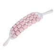 thumbnail image 1 of Massage roller Threerow flexible deep tissue device for legs, back, shoulder, Pink, 1 of 5