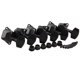 thumbnail image 1 of Sywqhk Clavijas de afinación semicerradas cromadas 3L3R para guitarra acústica, color negro Sywqhk Alta Calidad, 1 of 6